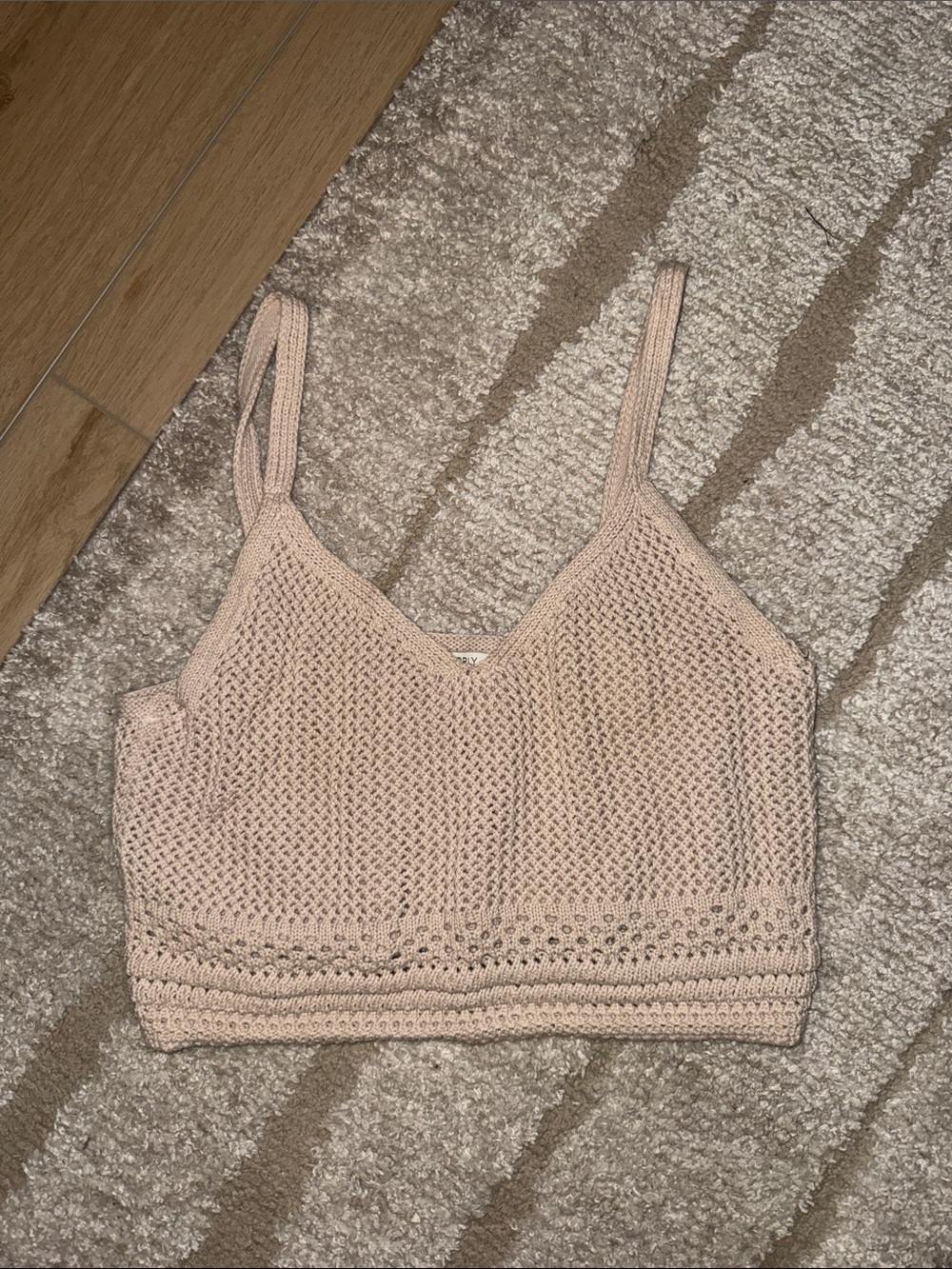 Z Supply Dusty Blush Knit Cropped Tank